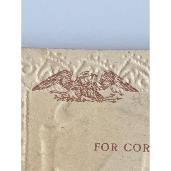 Antique 1912 Ephemera Embossed UnPosted Litho Postcard Bye Baby Bunting Macabre - Picture 6 of 8